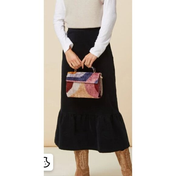 Unbranded  Women's  Black Ruffled Hem Maxi  Skirt - S - Picture 2 of 9